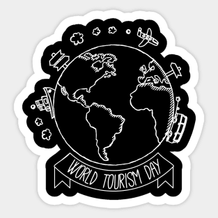 WORLD TOURISM DAY - TRAVEL ACROSS GLOBE WITH YOUR FRIENDS Sticker